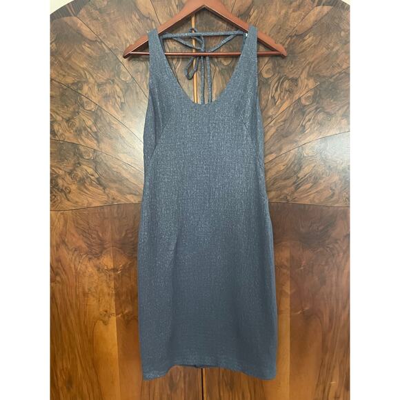 Vintage 90's Gianni VERSACE Sexy Sheath Dress GORGEOUS COLOR Size 42 US 8 Blue - Picture 5 of 16